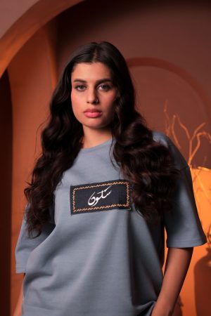 Manzil — Blue Oversized T-Shirt